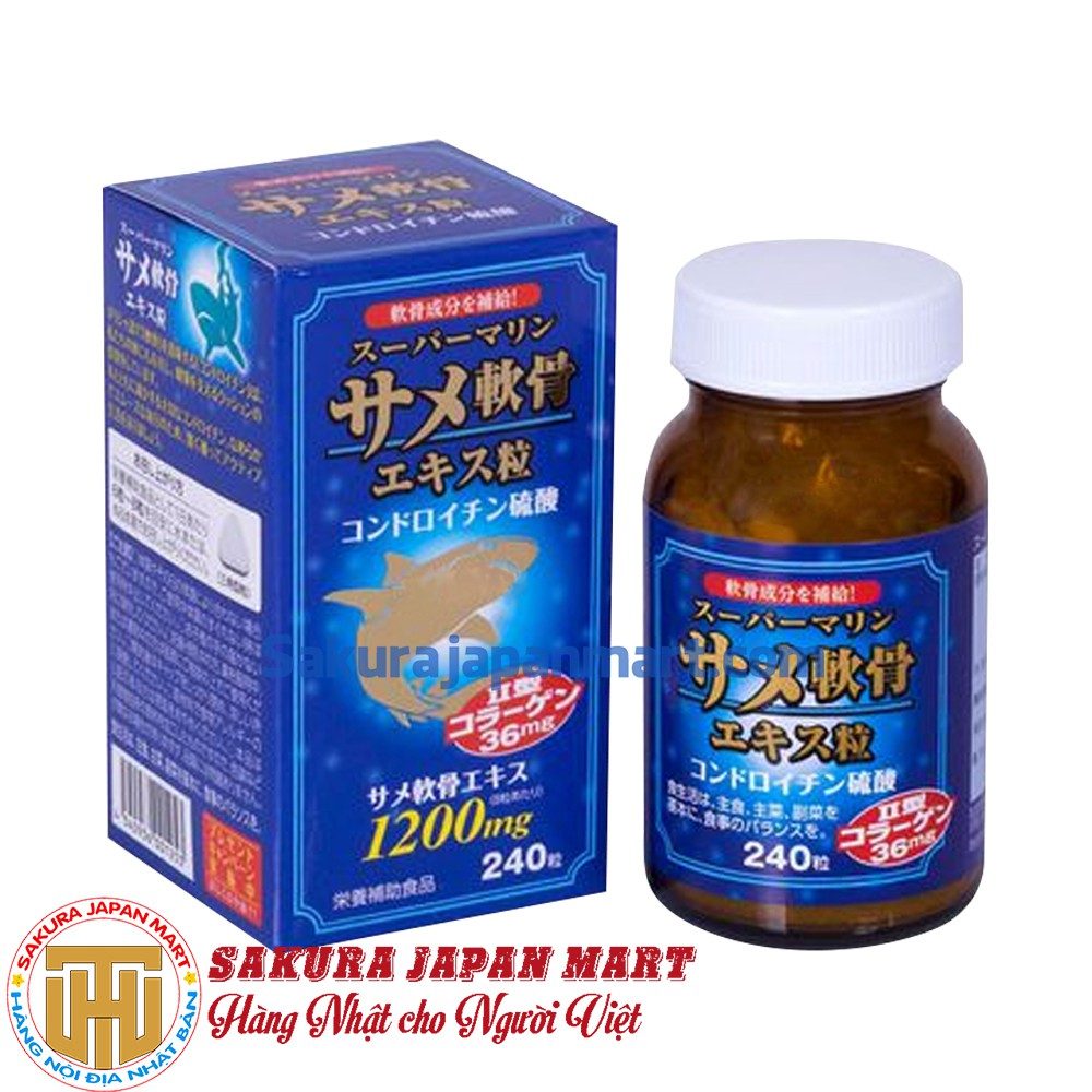 Viên uống bổ xương khớp Wellness Japan Super Marine 240 viên